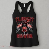 Alaska Tlingit For Native Raven Totem Women's Tank Top thumb 3