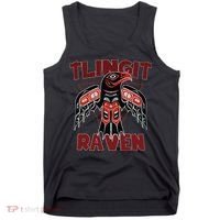 Alaska Tlingit For Native Raven Totem Tank Top thumb 0
