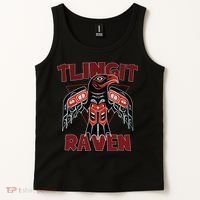 Alaska Tlingit For Native Raven Totem Tank Top thumb 2