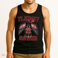 Alaska Tlingit For Native Raven Totem Tank Top thumb 3