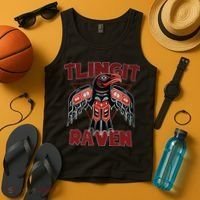 Alaska Tlingit For Native Raven Totem Tank Top thumb 4