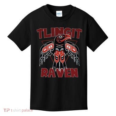 Alaska Tlingit For Native Raven Totem Kids T-Shirt