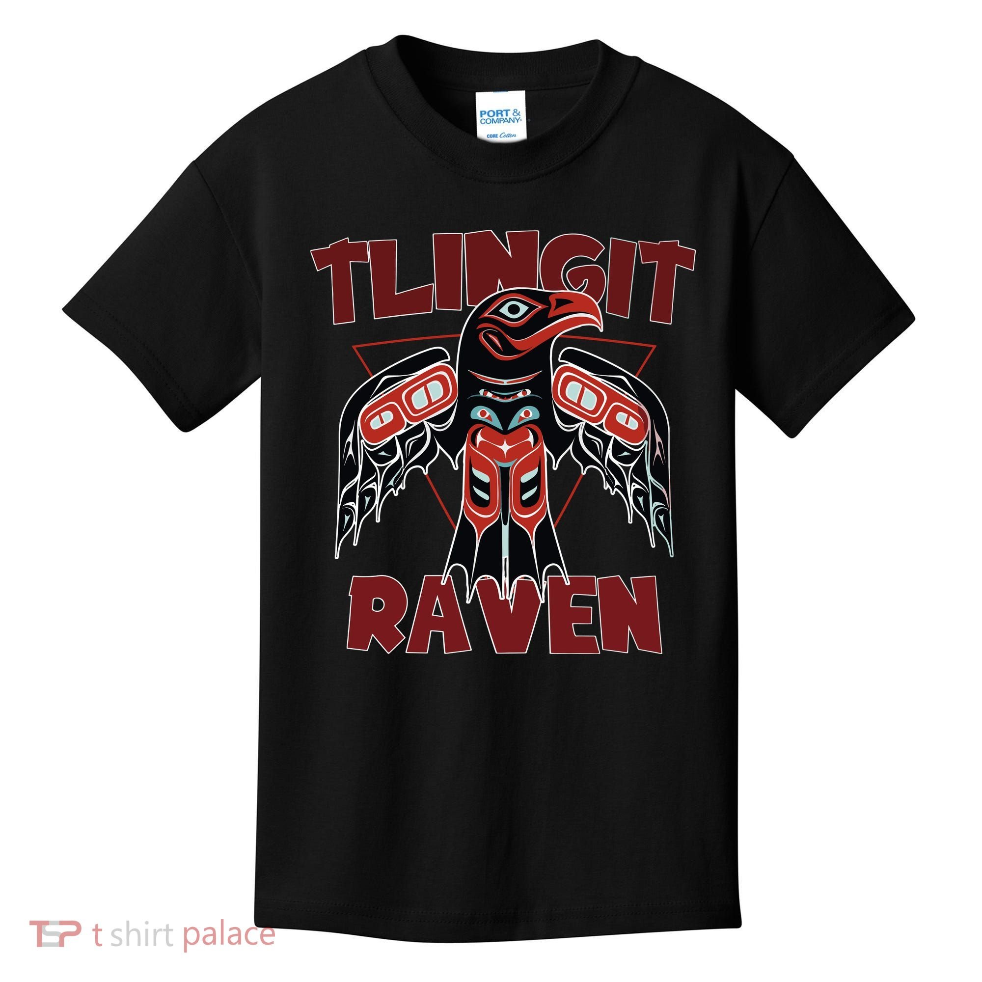 Alaska Tlingit For Native Raven Totem Kids T-Shirt