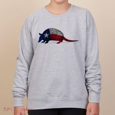 Armadillo Texas Flag Women's Sweatshirt