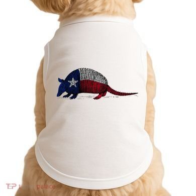 Armadillo Texas Flag Doggie Tank