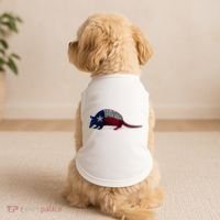 Armadillo Texas Flag Doggie Tank thumb 2