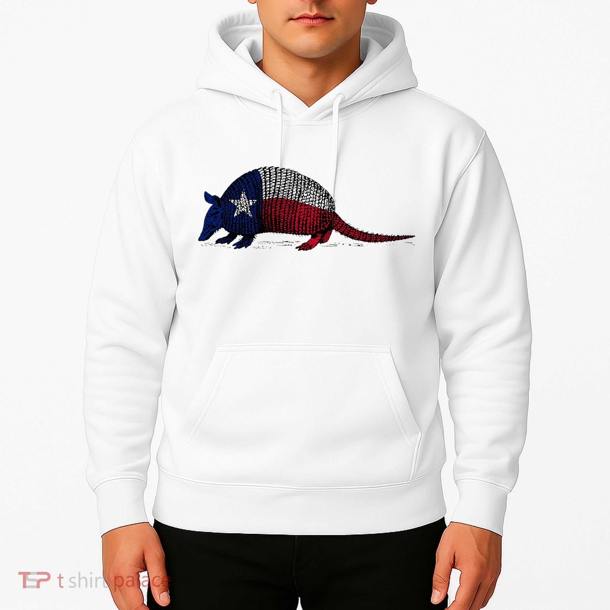 Armadillo Texas Flag Hoodie