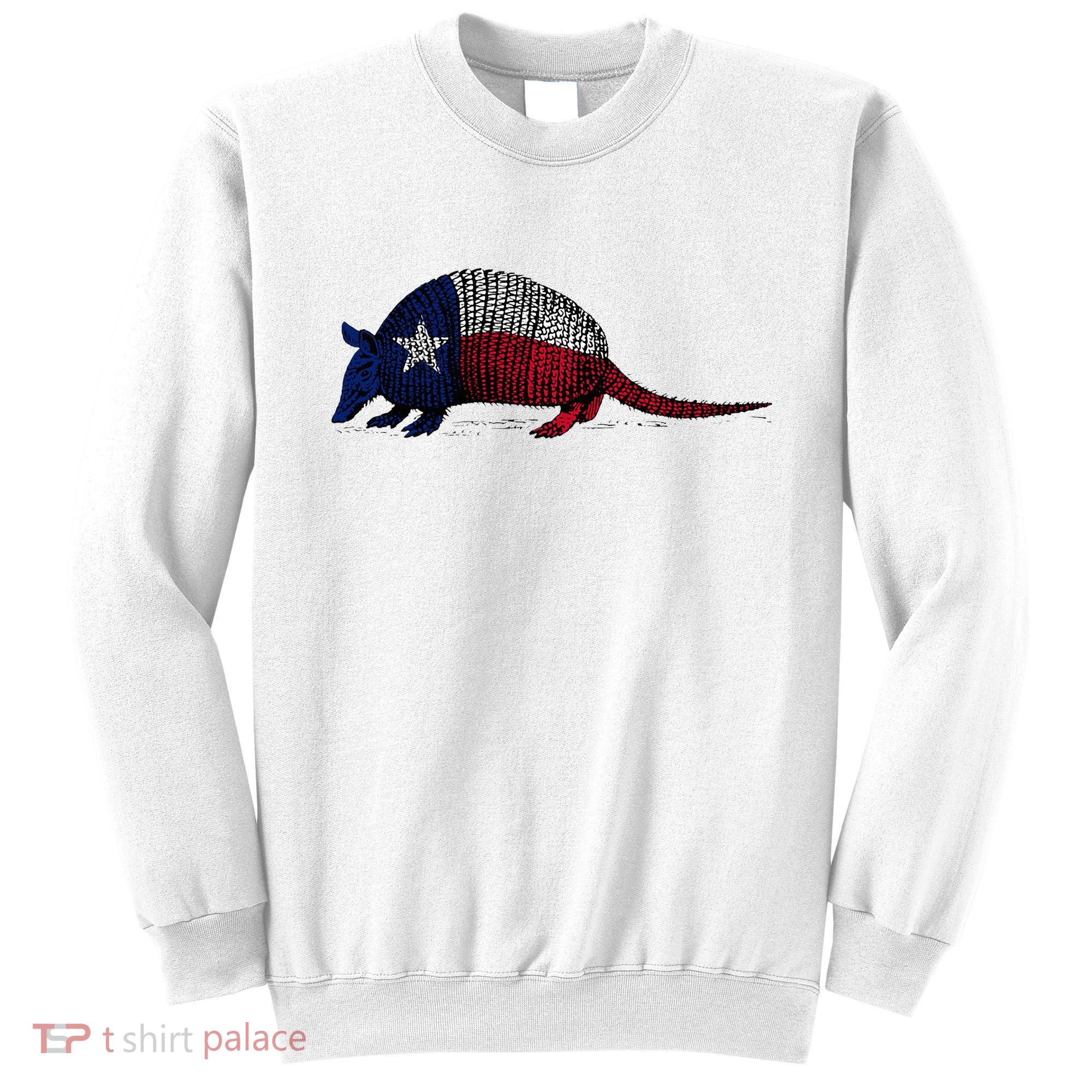 Armadillo Texas Flag Sweatshirt