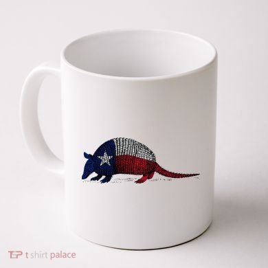 Armadillo Texas Flag Coffee Mug