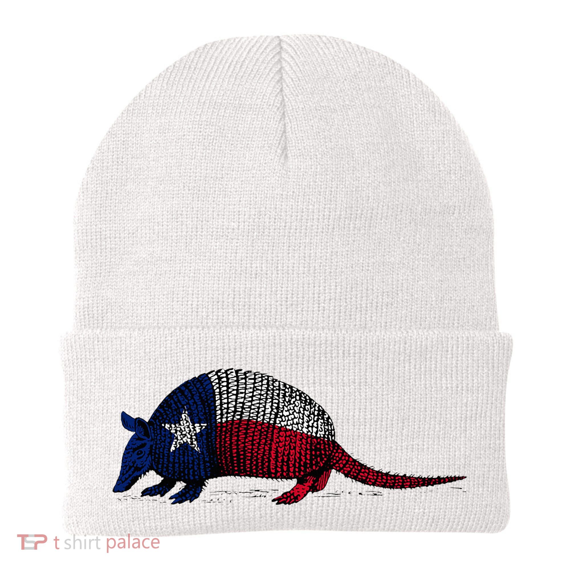 Armadillo Texas Flag Beanie