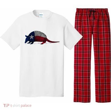 Armadillo Texas Flag Pajama Set