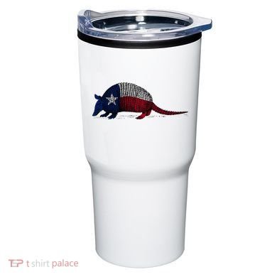 Armadillo Texas Flag Tumbler