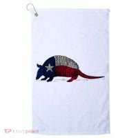 Armadillo Texas Flag Golf Towel thumb 0