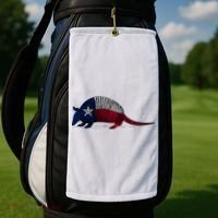 Armadillo Texas Flag Golf Towel thumb 2