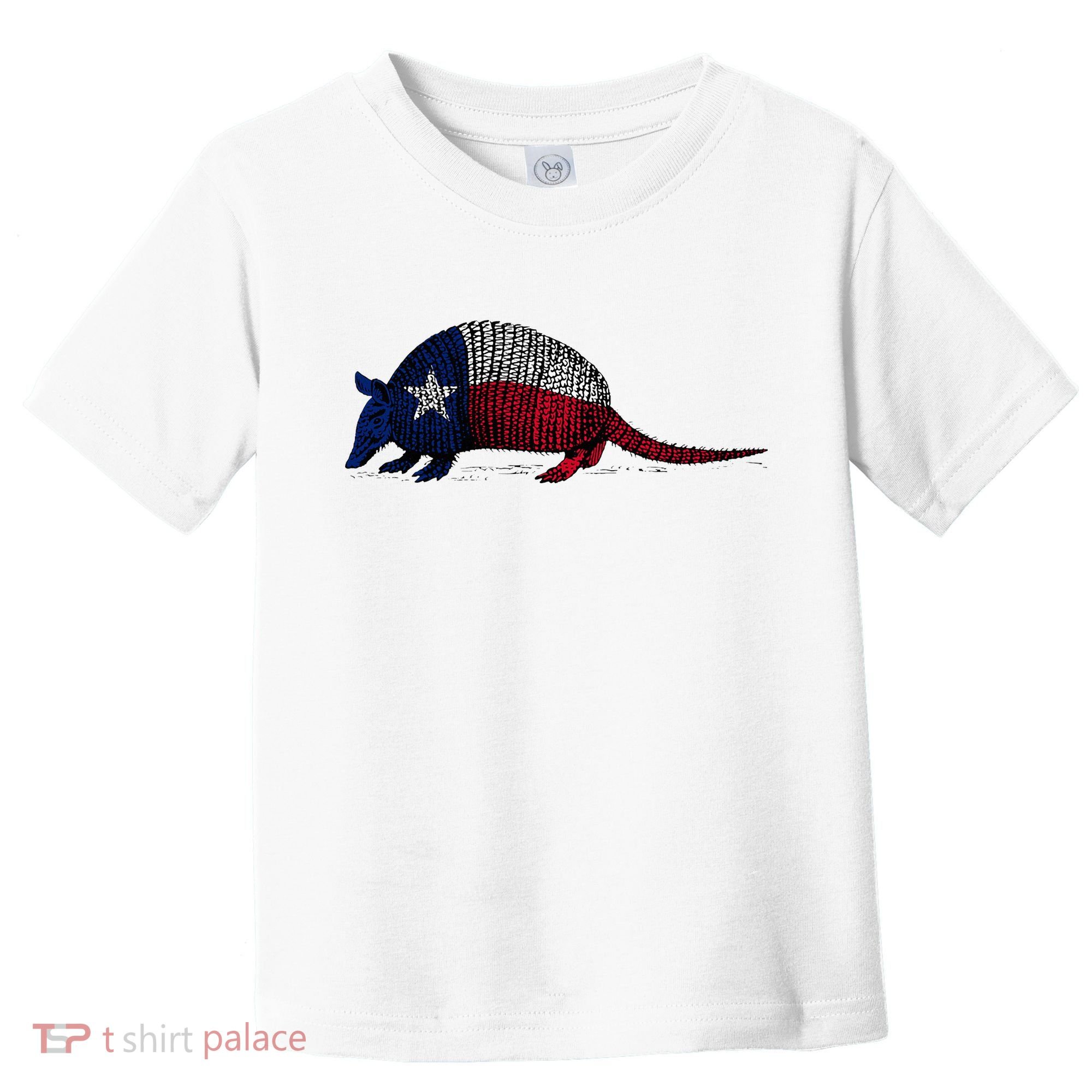 Armadillo Texas Flag Toddler T-Shirt