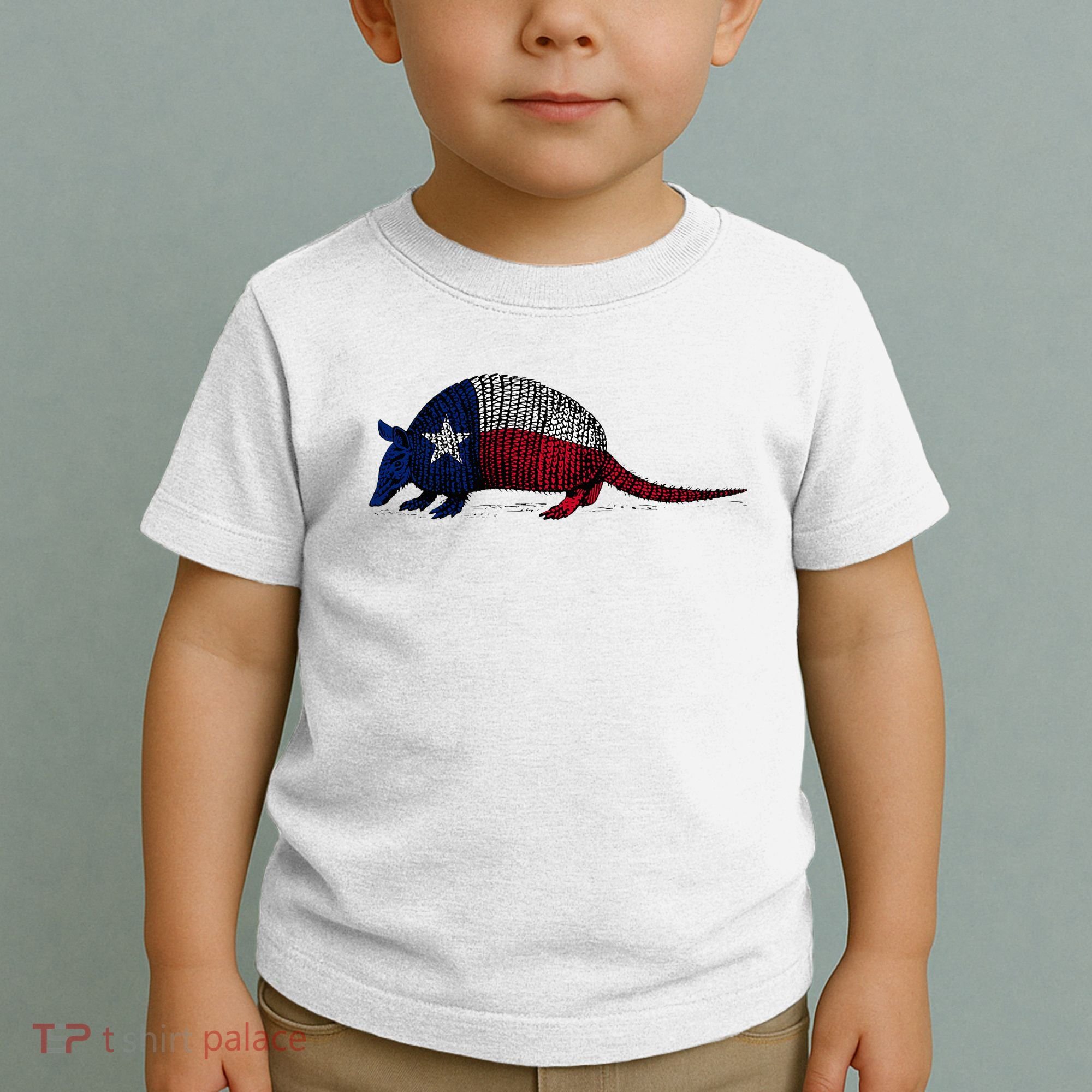 Armadillo Texas Flag Toddler T-Shirt