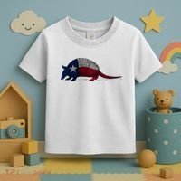 Armadillo Texas Flag Toddler T-Shirt thumb 3