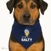 All These Flavors And You Choose To Be Salty USA-Made Doggie Bandana thumb 1