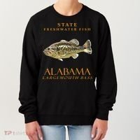 Alabama Territory Freshwater Fish The Largemouth Bass Women's Sweatshirt thumb 0