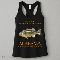 Alabama Territory Freshwater Fish The Largemouth Bass Women's Tank Top thumb 3