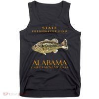 Alabama Territory Freshwater Fish The Largemouth Bass Tank Top thumb 0