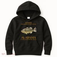 Alabama Territory Freshwater Fish The Largemouth Bass Kids Hoodie thumb 0