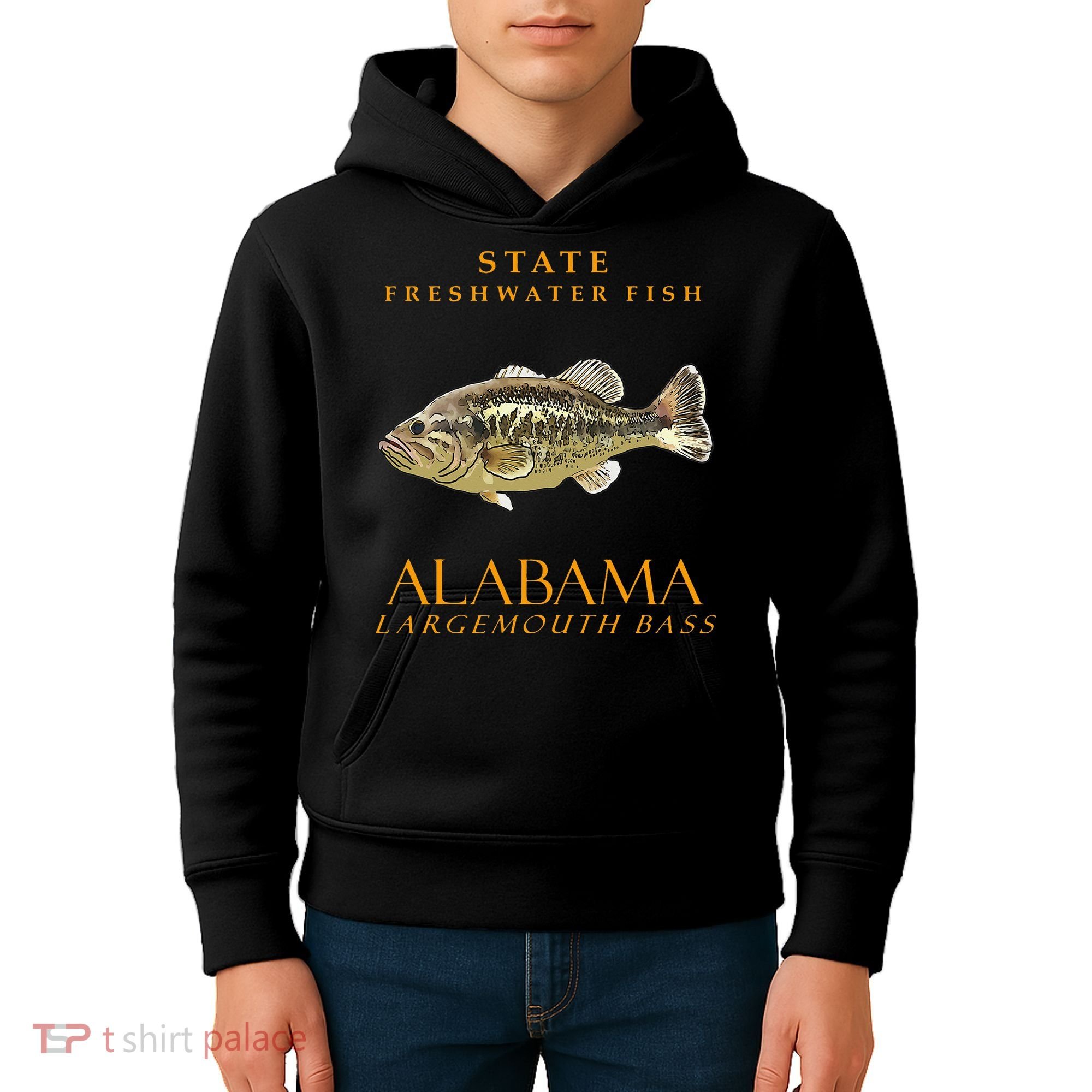 Alabama Territory Freshwater Fish The Largemouth Bass Kids Hoodie