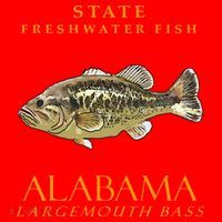 Alabama Territory Freshwater Fish The Largemouth Bass Santa Hat thumb 1