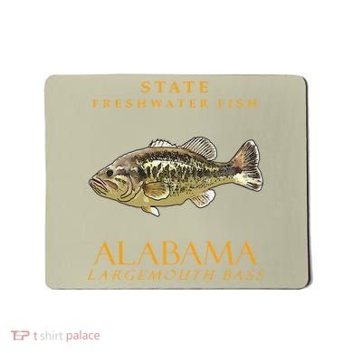 Alabama Territory Freshwater Fish The Largemouth Bass Mousepad