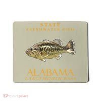 Alabama Territory Freshwater Fish The Largemouth Bass Mousepad thumb 0