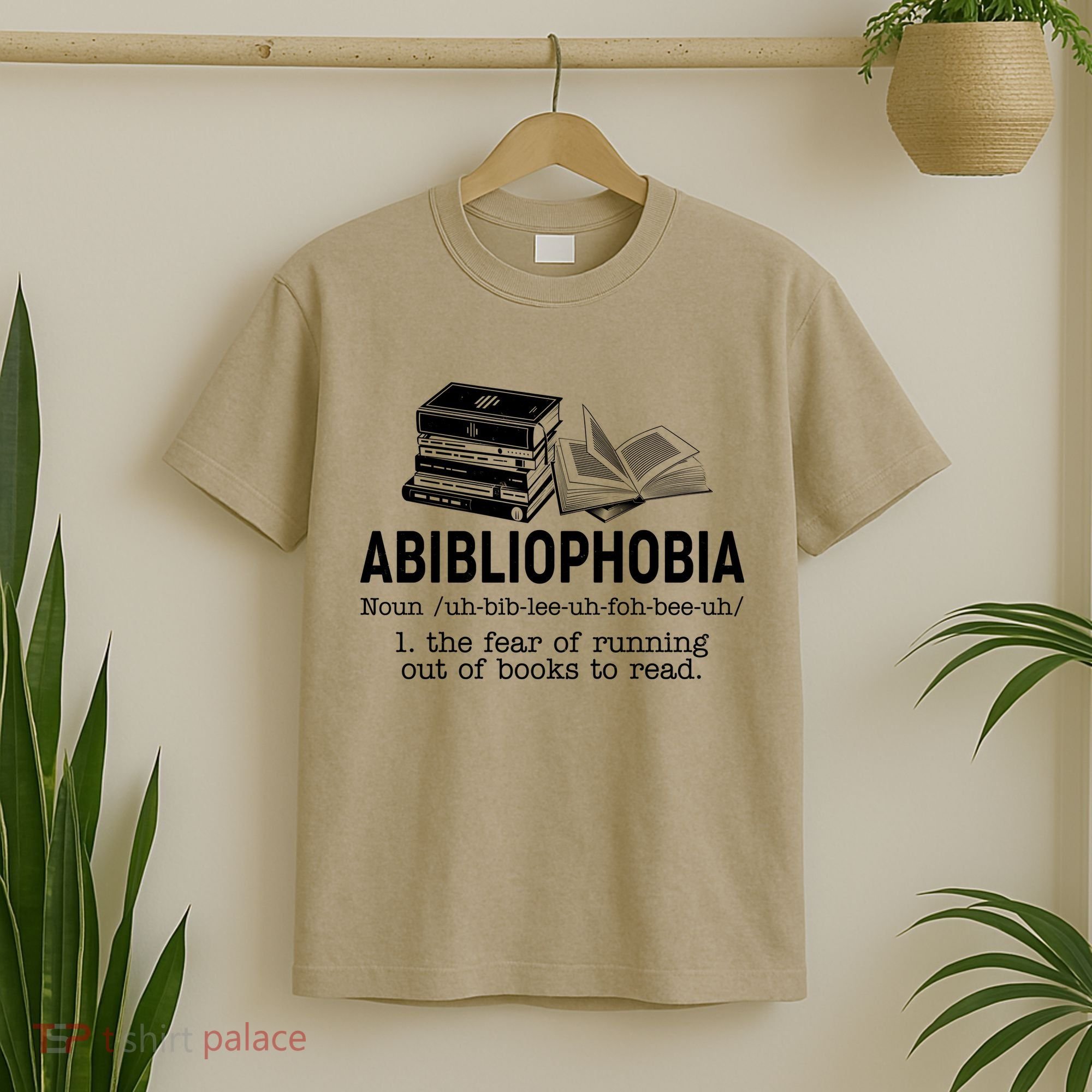 Abibliophobia The Fear Of Running Out Of Books T-Shirt