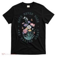 Anti Trump Floral Butterflies Democrat President Liberal T-Shirt thumb 0