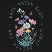 Anti Trump Floral Butterflies Democrat President Liberal T-Shirt thumb 7