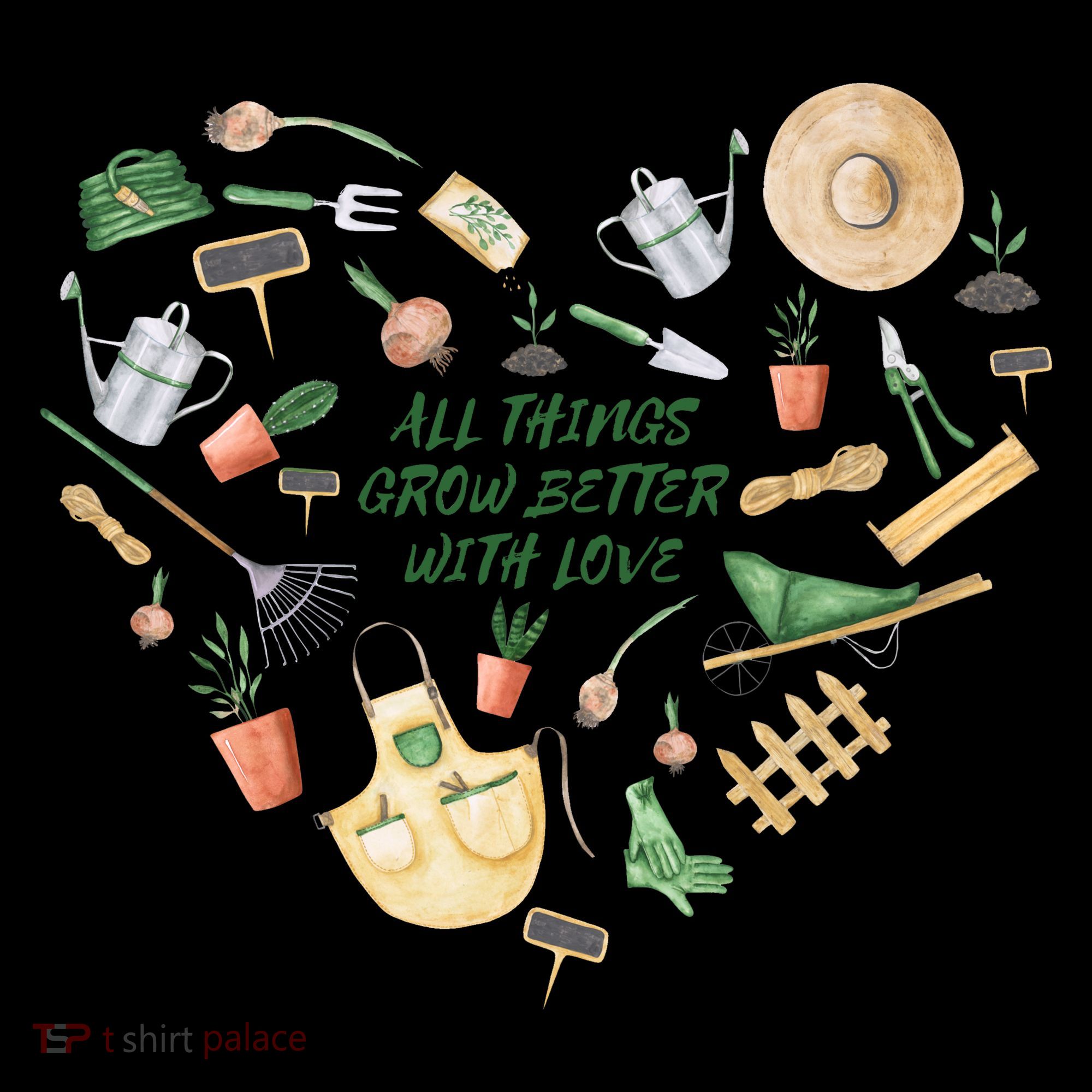 All Things Grow Better With Love Love Gardening Heart Coffee Mug
