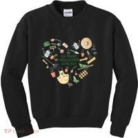 All Things Grow Better With Love Love Gardening Heart Kids Sweatshirt thumb 0