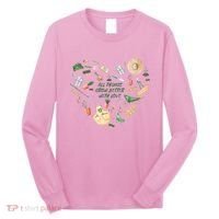 All Things Grow Better With Love Love Gardening Heart Long Sleeve Shirt thumb 0