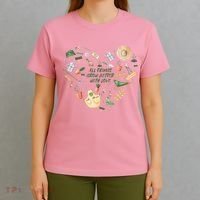 All Things Grow Better With Love Love Gardening Heart T-Shirt thumb 4