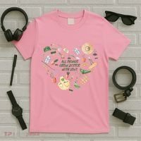 All Things Grow Better With Love Love Gardening Heart T-Shirt thumb 5