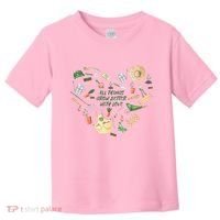 All Things Grow Better With Love Love Gardening Heart Toddler T-Shirt thumb 0