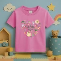All Things Grow Better With Love Love Gardening Heart Toddler T-Shirt thumb 3