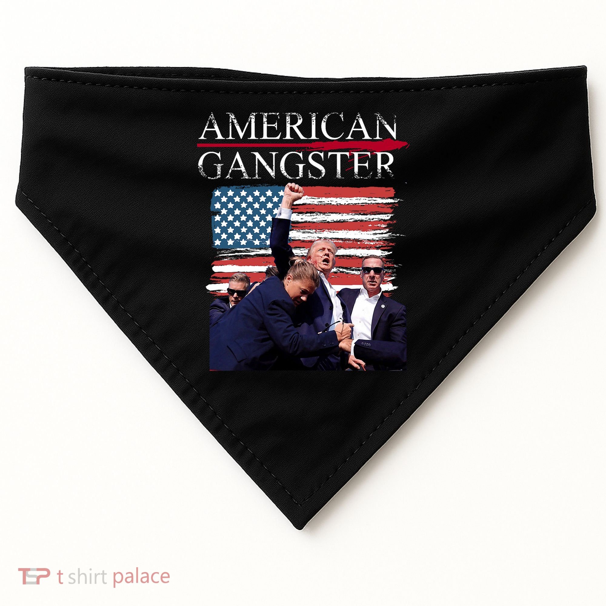 American Trump Gangster USA-Made Doggie Bandana