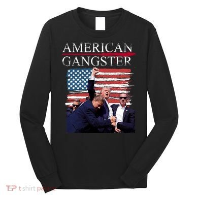 American Trump Gangster Long Sleeve Shirt