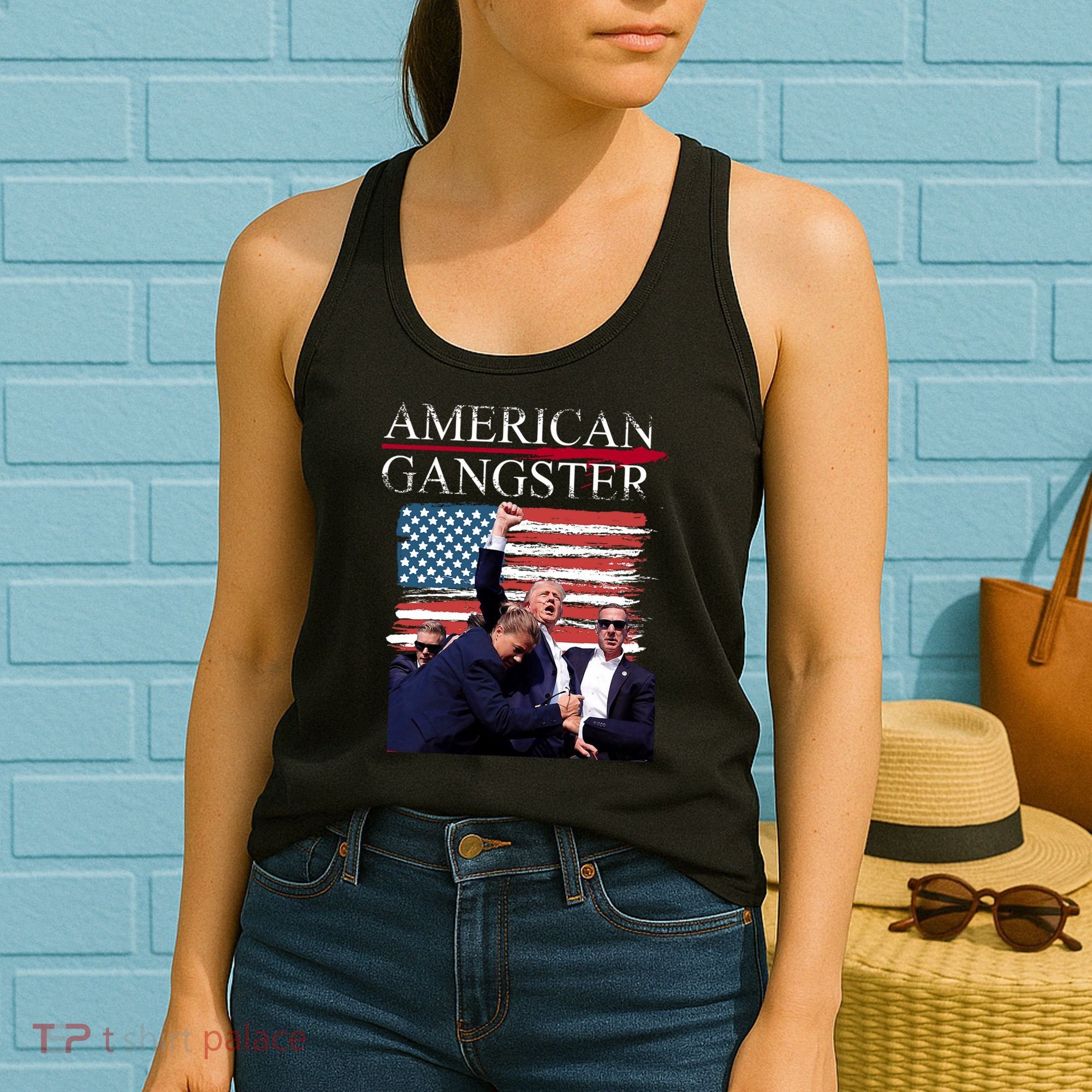 American Trump Gangster Women's Tank Top