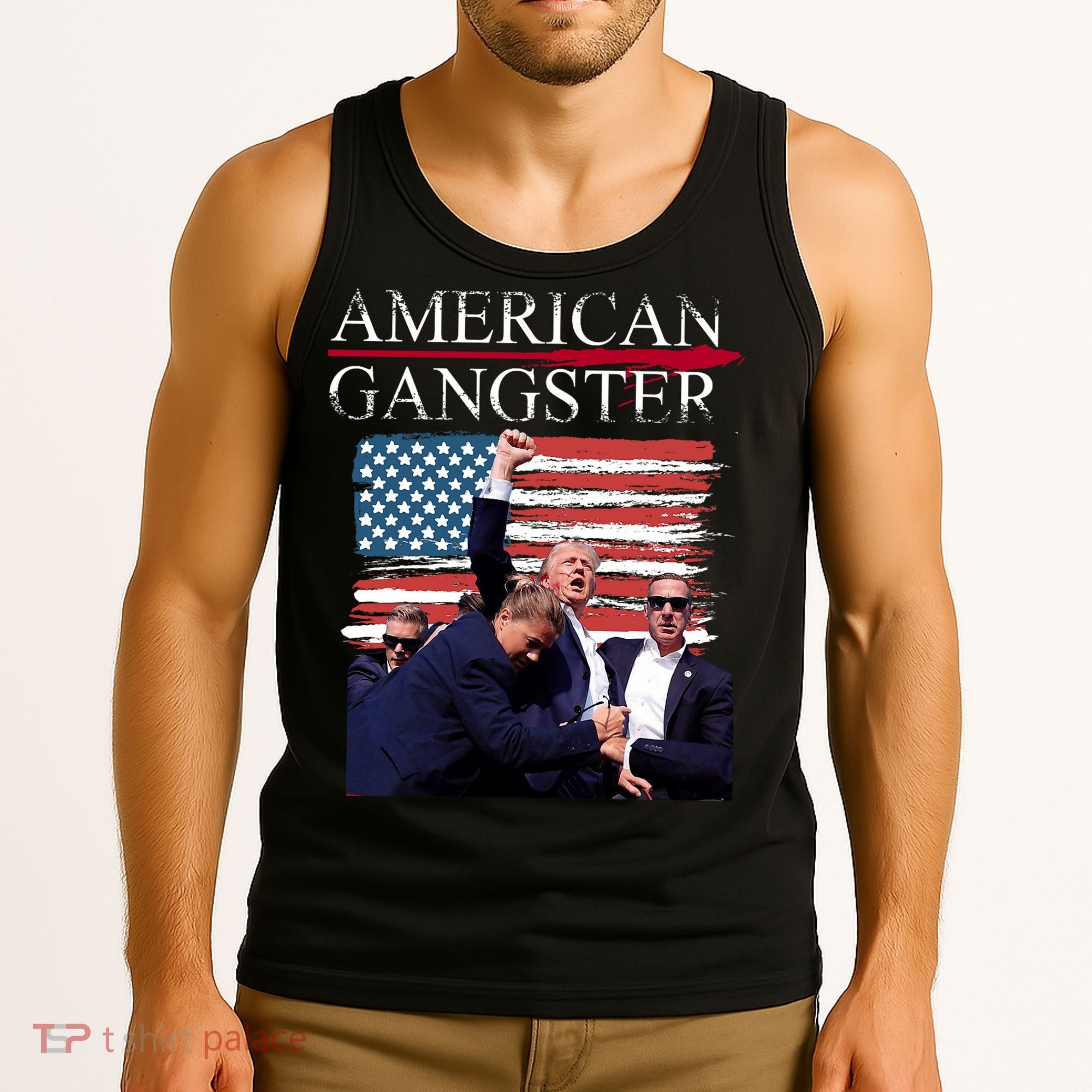American Trump Gangster Tank Top