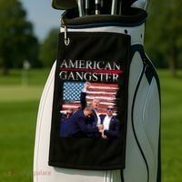 American Trump Gangster Golf Towel thumb 2