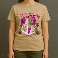 Ava The Golden Tiger Of Chiang Mai Cute Big Orange Cat T-Shirt thumb 4