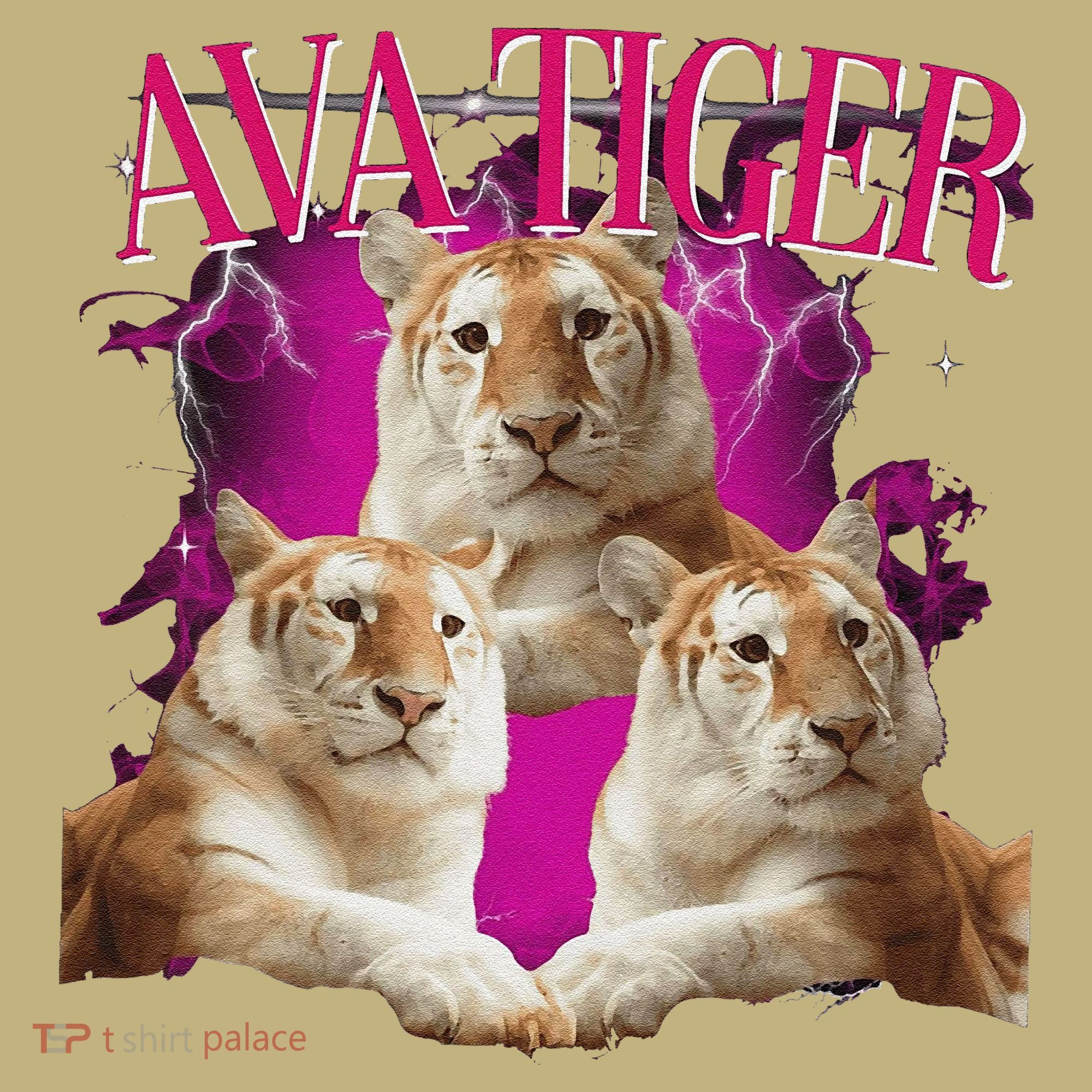 Ava The Golden Tiger Of Chiang Mai Cute Big Orange Cat T-Shirt