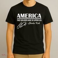 America The Golden Age Is Upon Us Charlie Kirk T-Shirt thumb 3