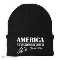 America The Golden Age Is Upon Us Charlie Kirk Beanie thumb 0
