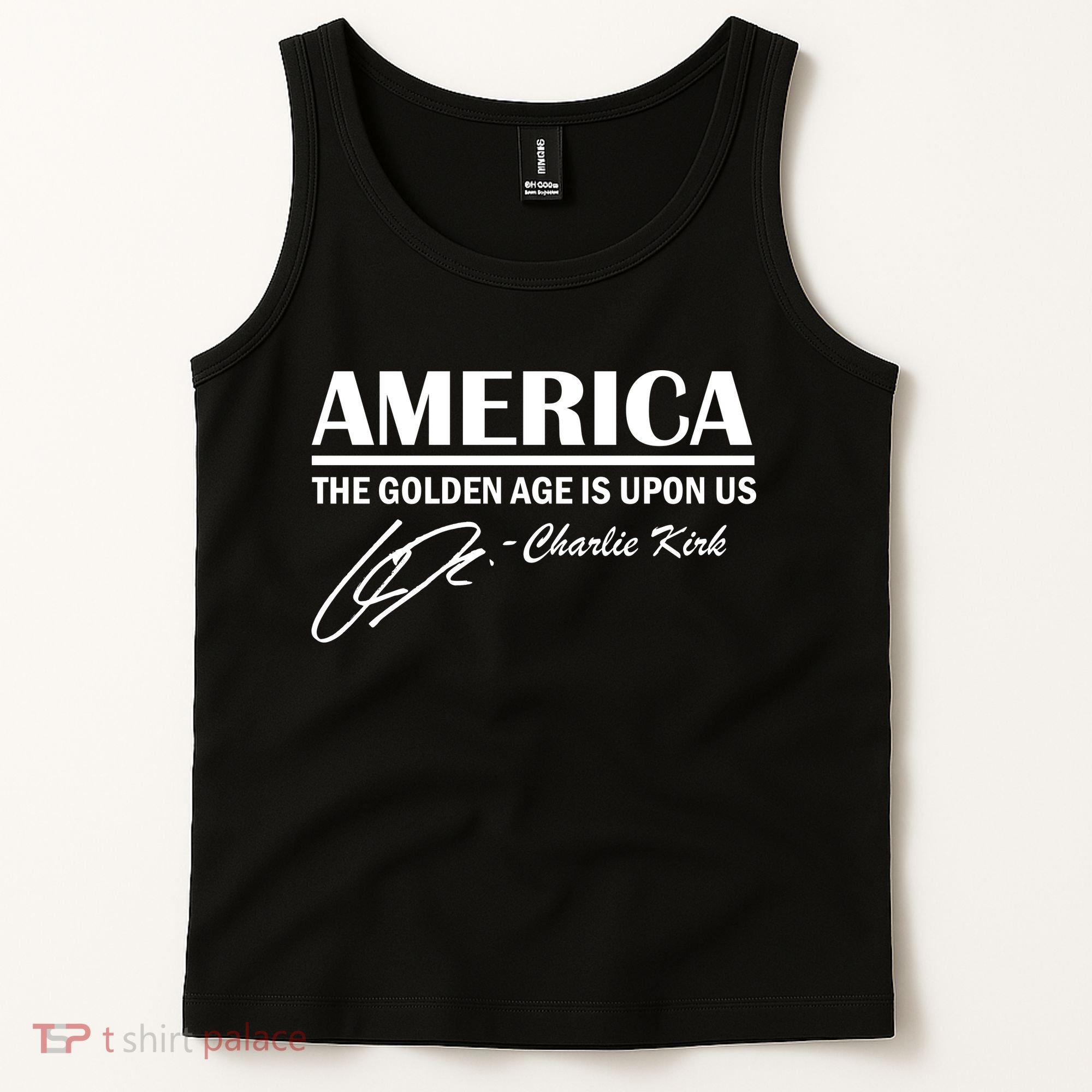 America The Golden Age Is Upon Us Charlie Kirk Tank Top
